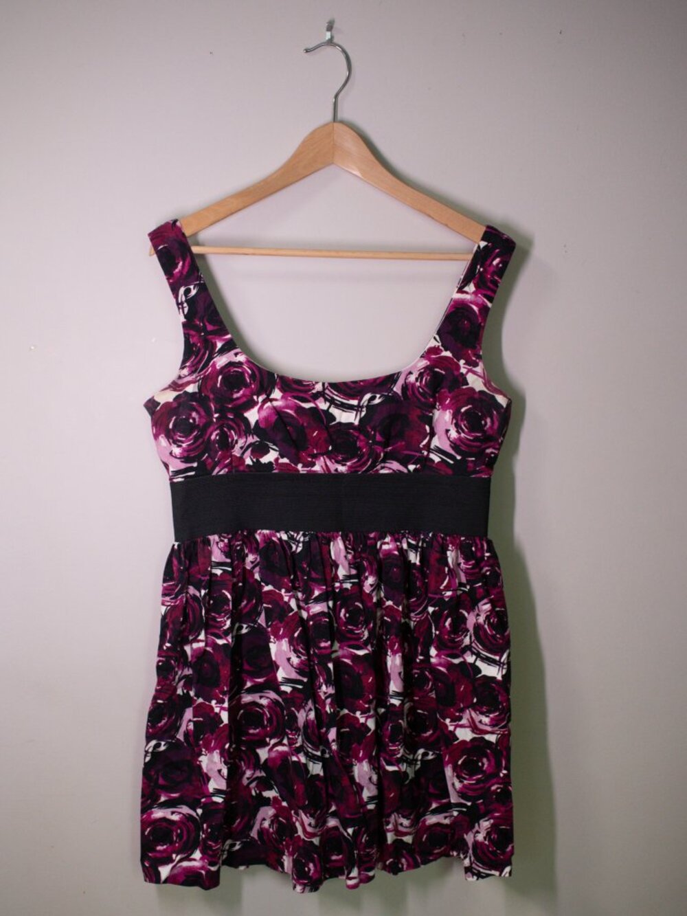 Necessary Objects Magenta Floral Mini Dress